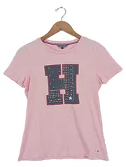Vorschaubild 1 von Damen T-Shirt Pink Gr. 34/XS Casual mit H Logo Print