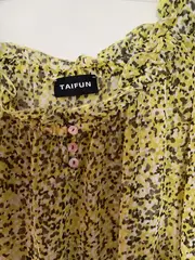 Vorschaubild 4 von Taifun Damen Bluse Gr. 42/XL Gelb Feminin Ärmellos