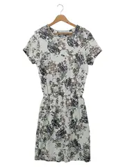 Vorschaubild 1 von & OTHER STORIES Sommerkleid Damen 38/M Weiß Florales Muster Bohemian