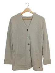 Vorschaubild 1 von edc Strickjacke Damen Kapuze Strukturmuster Beige Gr. 36/S