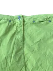 Vorschaubild 3 von Damen Jeansrock Gr. 38 Grün Casual Midirock