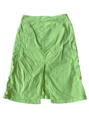 Vorschaubild 2 von Damen Jeansrock Gr. 38 Grün Casual Midirock