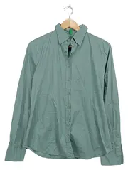 Vorschaubild 1 von Hemdbluse Damen Gr. M Grün Klassisch Baumwolle