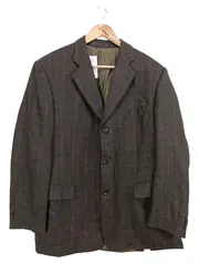 Vorschaubild 1 von Sakko Herren Gr. 27/44 Braun Kariert Klassisch Business