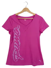 Vorschaubild 1 von Damen Sport Shirt Pink Gr. 38/M Kurzarm Polyester