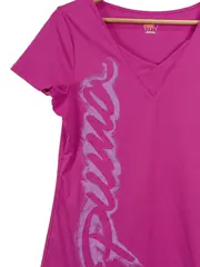 Vorschaubild 2 von Damen Sport Shirt Pink Gr. 38/M Kurzarm Polyester