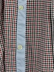 Vorschaubild 6 von Herren Hemd kariert Gr. 36 Casual Langarm Baumwolle Rot