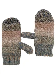 Vorschaubild 1 von Damen Fäustlinge Strick One Size Mehrfarbig Winterhandschuhe