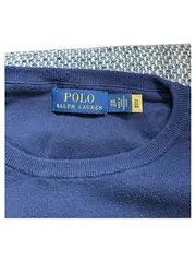 Vorschaubild 3 von Pullover Herren 2XL Blau Baumwolle Stickerei Logo