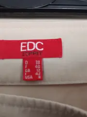 Vorschaubild 3 von EDC Esprit Damen Wickelrock Maxirock Beige Gr. 38 M Lang