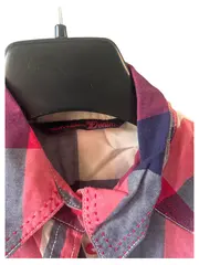 Vorschaubild 5 von Damen Hemdbluse XS Karo Mehrfarbig Casual Langarm