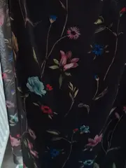 Vorschaubild 5 von EDC Damen Faltenrock Blumenmuster Schwarz Gr. L Feminin Midi