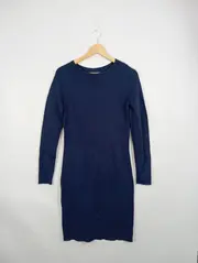 Vorschaubild 2 von Damen Strickkleid Casual Blau Gr. M
