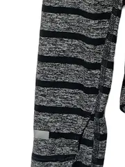 Vorschaubild 4 von Herren Pullover Sport Grau Gestreift Gr. M Langarm Reißverschluss