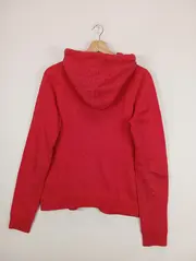Vorschaubild 2 von Damen Sweatjacke Rot Gr. 38/M Kapuze Pailletten-Logo Streetwear Casual