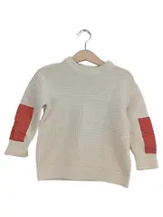 Vorschaubild 2 von Kinder Pullover Gr. 98 Beige Casual Modern Baumwolle Langarm