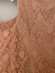 Vorschaubild 3 von Spitzenkleid Damen Rosa Elegant Gr. 38/M Festlich