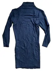 Vorschaubild 2 von Damen Strickkleid Rollkragen Schwarz Gr. 38 Langarm Basic