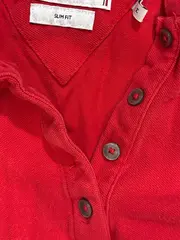 Vorschaubild 3 von Damen Poloshirt Rot Gr. 38/M Klassisch Freizeit