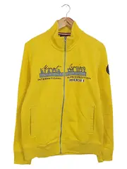 Vorschaubild 1 von Damen Sweatjacke Gelb Gr. 38/M Streetwear Sportlich Reißverschluss