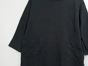 Vorschaubild 2 von Freizeitkleid Damen Schwarz Gr. 36;S Minimalistisch Baumwolle