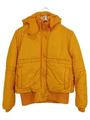 Vorschaubild 1 von Damen Steppjacke Gr. 40;L Gelb Kapuze Casual