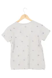 Vorschaubild 2 von Damen T-Shirt Gr. 32/XXS Grau Maritim Segelboote Casual