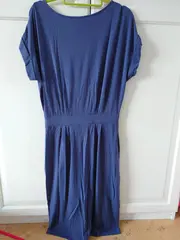 Vorschaubild 2 von Damen Freizeitkleid Gr. 36/S Blau Casual Viskose