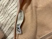 Vorschaubild 4 von Damen Strickjacke Beige Gr. 38/M Basic Rippstrick