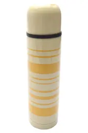Vorschaubild 1 von Isolierflasche Gelb Gestreift Skandinavisch Modern Thermosflasche 24cm