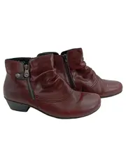 Vorschaubild 1 von Damen Stiefelette Gr. 39 Braun Casual Reißverschluss Boots