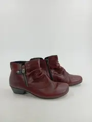 Vorschaubild 2 von Damen Stiefelette Gr. 39 Braun Casual Reißverschluss Boots