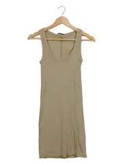 Vorschaubild 1 von Damen Rippstrick Top ärmellos Gr. 38/M Beige Basic Freizeit
