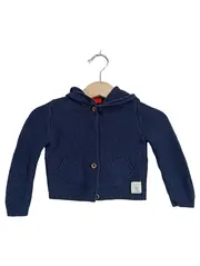 Vorschaubild 1 von Strickjacke Baby Kapuze Gr. 68 Blau Knöpfe