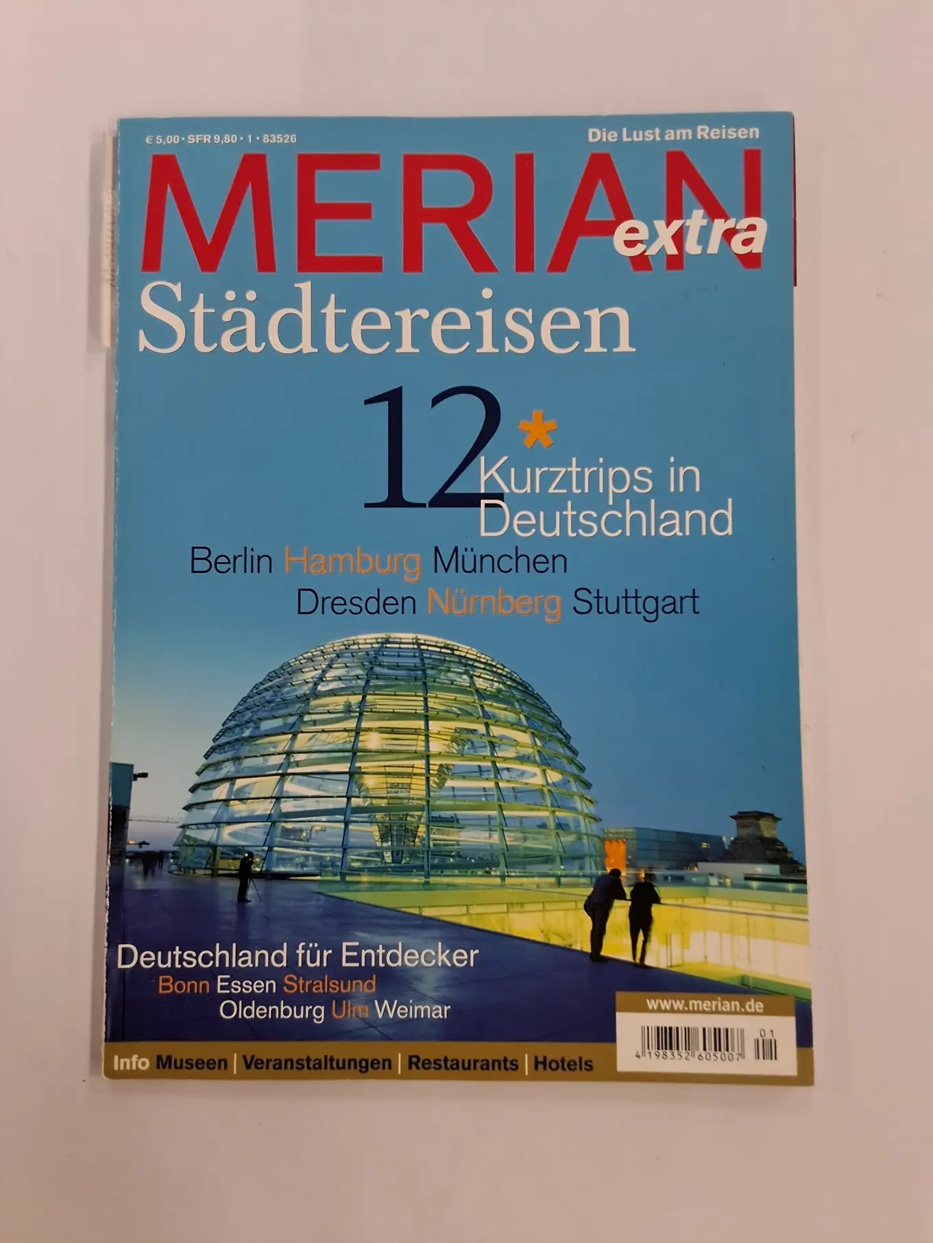 Merian Reiseführer Deutschland: 12 Städtereisen Kurztrips Berlin Hamburg München