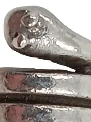 Vorschaubild 2 von Ring Schlange Silber Damen Gr. UNI Boho Vintage Schmuck 0.5cm