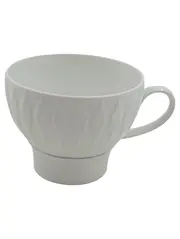 Vorschaubild 1 von Thomas Germany Porzellan Tasse Weiß Klassisch Strukturmuster 250ml