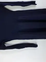 Vorschaubild 4 von Strickkleid Damen Gr. 36 Dunkelblau Midikleid Langarm