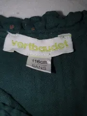Vorschaubild 2 von Sommerkleid Mädchen Gr. 116 Grün Punkte Casual Baumwolle