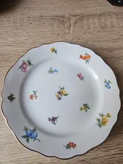 Vorschaubild 2 von Mirabell Essteller Weiß Porzellan Blumenmuster 13cm