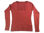Vorschaubild 2 von Damen Pullover Rollkragen Langarm Rot Gr. 34 XS Basic