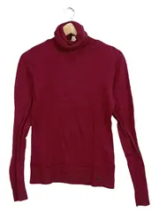 Vorschaubild 1 von Damen Pullover Rollkragen Langarm Rot Gr. 34 XS Basic