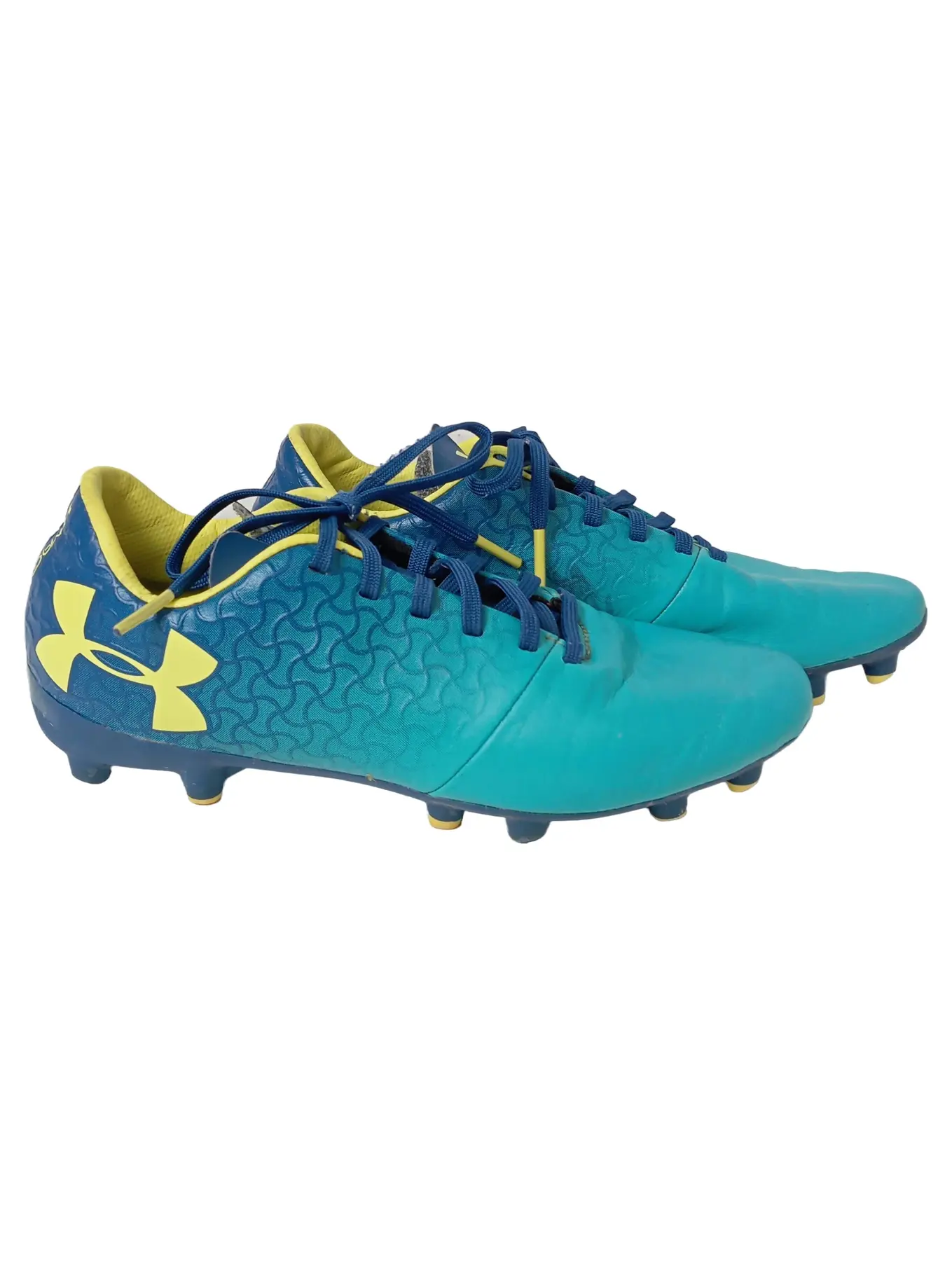 UNDER ARMOUR Kinder Fussballschuhe Blau Gr. 35.5 Sportlich Stollenschuhe