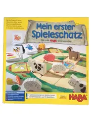 Vorschaubild 1 von Mein erster Spieleschatz Lernspiel 34 Holzteile 10 Spielideen