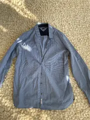 Vorschaubild 3 von Freizeithemd Herren Gr. 50/L (10) Blau Casual