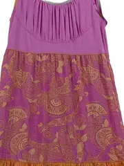 Vorschaubild 2 von Sommerkleid Maxikleid Damen Lila Paisley 40 L