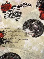 Vorschaubild 3 von Damen T-Shirt Rosenmuster Beige Gr. 38/M Feminin