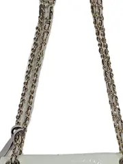 Vorschaubild 6 von Damen Umhängetasche Weiß Grau Kettenschulterriemen Elegant