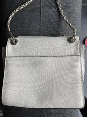 Vorschaubild 7 von Damen Umhängetasche Weiß Grau Kettenschulterriemen Elegant