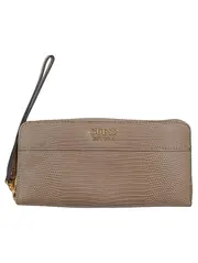 Vorschaubild 1 von Damen Geldbörse Beige Schlangenmuster Reißverschluss Portemonnaie 22x11cm